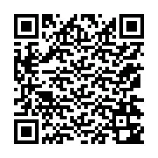 QR-koodi puhelinnumerolle +12174342556