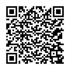 QR-koodi puhelinnumerolle +12174347193