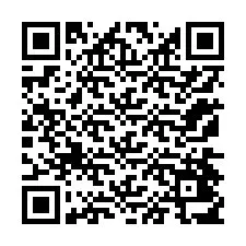 QR-код для номера телефона +12174417645