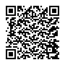 QR-код для номера телефона +12174417648