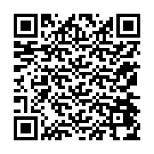 QR-koodi puhelinnumerolle +12174474332