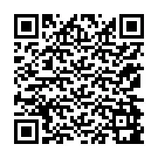 QR kód a telefonszámhoz +12174981492