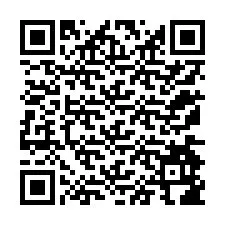 QR Code สำหรับหมายเลขโทรศัพท์ +12174986714