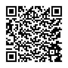 QR kód a telefonszámhoz +12174986716