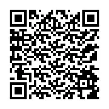 Código QR para número de teléfono +12174986744