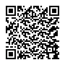 電話番号のQRコード +12175984390