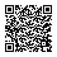 QR код за телефонен номер +12176428658