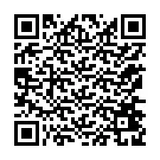 QR код за телефонен номер +12176429766