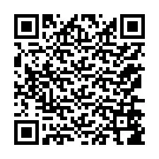 Código QR para número de teléfono +12176586876