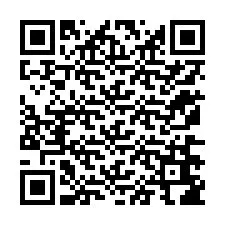 Kode QR untuk nomor Telepon +12176686242