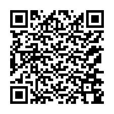QR Code สำหรับหมายเลขโทรศัพท์ +12176744370