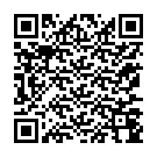 QR Code สำหรับหมายเลขโทรศัพท์ +12177044122