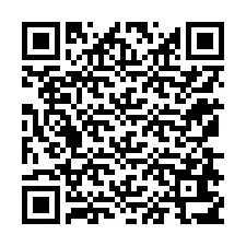 QR kód a telefonszámhoz +12178617162