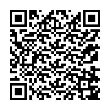 Codice QR per il numero di telefono +12178747202