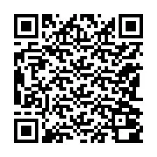 QR Code สำหรับหมายเลขโทรศัพท์ +12182000376