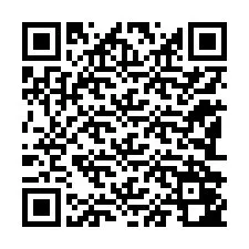 QR-код для номера телефона +12182042632