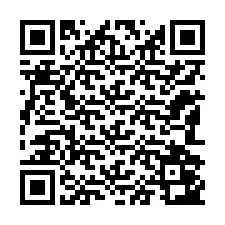 Código QR para número de teléfono +12182043705