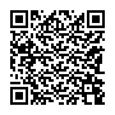 QR-koodi puhelinnumerolle +12182048536