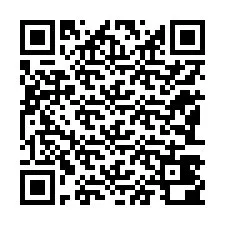 QR-koodi puhelinnumerolle +12183400832