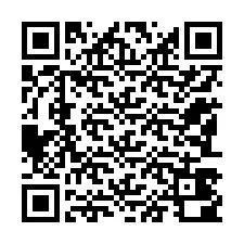 Codice QR per il numero di telefono +12183400833