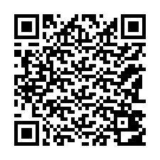 Código QR para número de teléfono +12183402671