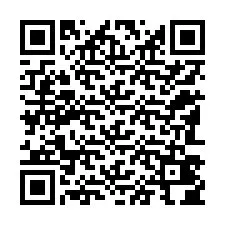 QR-koodi puhelinnumerolle +12183404258