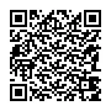 QR kód a telefonszámhoz +12183405802