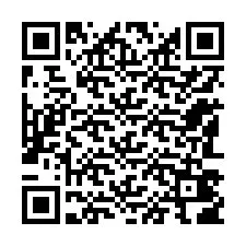 Código QR para número de teléfono +12183406257