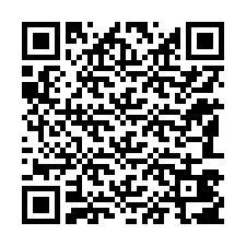 QR-koodi puhelinnumerolle +12183407002