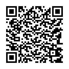 Código QR para número de teléfono +12183407208