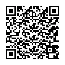 QR код за телефонен номер +12183420812