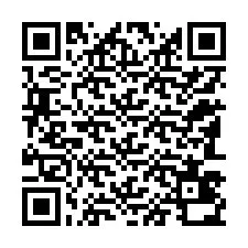 QR-koodi puhelinnumerolle +12183430518