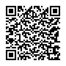 QR kód a telefonszámhoz +12183671034