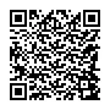 QR-koodi puhelinnumerolle +12184043686