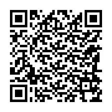 Código QR para número de teléfono +12184174416