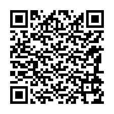 QR-koodi puhelinnumerolle +12184174802