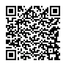 QR-koodi puhelinnumerolle +12184199436