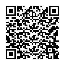 QR Code สำหรับหมายเลขโทรศัพท์ +12184249621