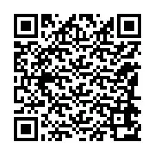 QR-код для номера телефона +12184672866