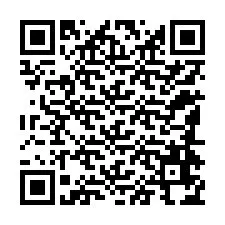 Código QR para número de teléfono +12184674580