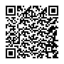 Código QR para número de teléfono +12184758663