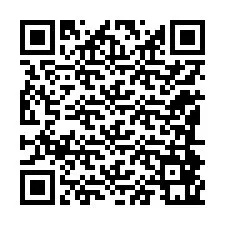 Código QR para número de teléfono +12184861476