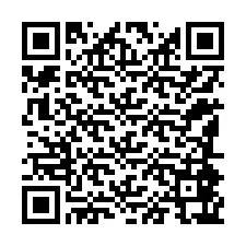 Código QR para número de teléfono +12184867860