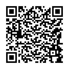 QR Code สำหรับหมายเลขโทรศัพท์ +12184984556