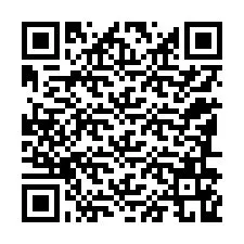 QR-koodi puhelinnumerolle +12186169568