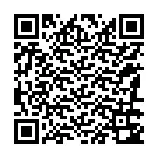 QR-koodi puhelinnumerolle +12186342810