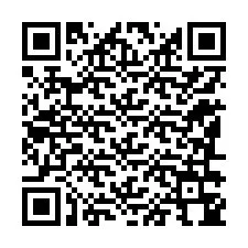 QR-koodi puhelinnumerolle +12186344472