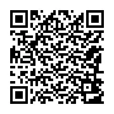 Código QR para número de teléfono +12186403437