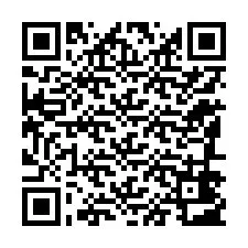 QR-koodi puhelinnumerolle +12186403806