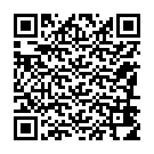 Código QR para número de teléfono +12186414823